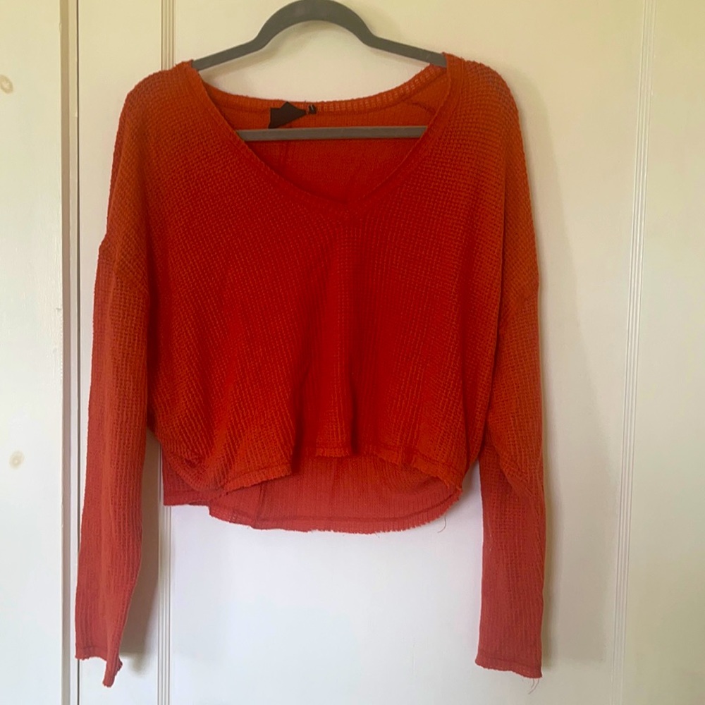 Out From Under Waffle Knit Crop